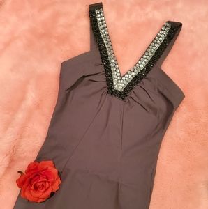 Windsor jeweled mini dress